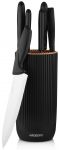 Набір ножів з блоком Ardesto Gemini, 7 предметів, нержавіюча сталь, пластик, чорний