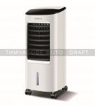 Охолоджувач повітря ARDESTO ACO-B7 3в1 охолоджувач-зволожувач-вентилятор, 15 м2, ел. кер-ня, резервуар 7 л., 430 м3/год, дисплей, таймер, авто вим-ня, пульт дк, біл/чорн