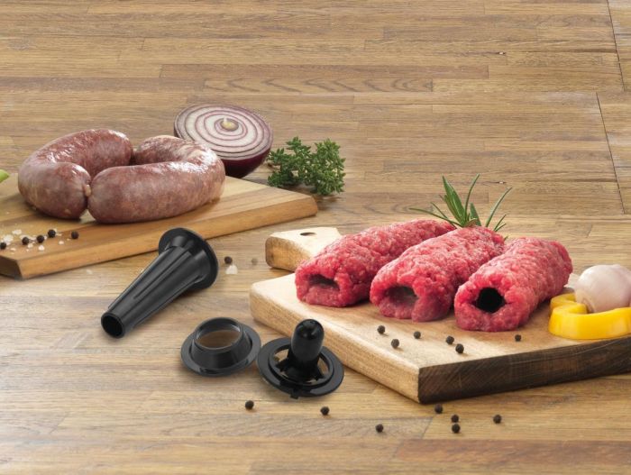 М'ясорубка Gorenje, 1600Вт, 2,2кг/хв, 2 решітки, пластик+метал, чорний