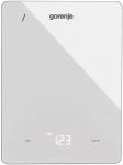 Ваги Gorenje кухонні, 10кг, AAAx3 в комплекті, дисплей, скло, білий