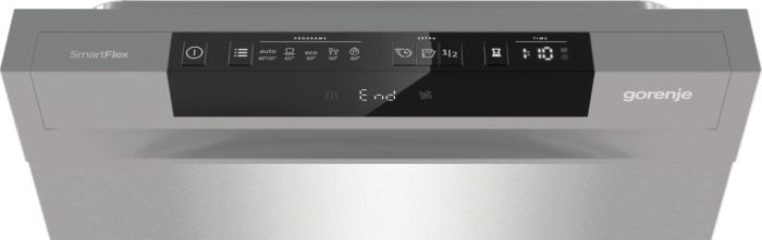 Посудомийна машина Gorenje, 11компл., A+++, 45см, дисплей, 3 кошика, AquaStop, Інвертор, сірий