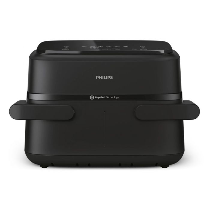 Мультипіч Philips Ovi Flex Dual 2450Вт, чаша-6+3л, сенсорне управл., 2 контейнера, 6 авто. програм, пластик, чорний