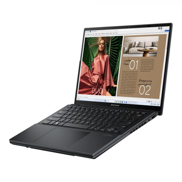Ноутбук ASUS Zenbook Duo UX8406CA-PZ042X 14" 3K OLED, Intel Ultra 9 285H, 32GB, F2TB, UMA, Win11P, Сірий