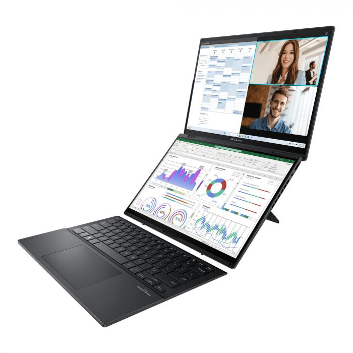 Ноутбук ASUS Zenbook Duo UX8406CA-PZ042X 14" 3K OLED, Intel Ultra 9 285H, 32GB, F2TB, UMA, Win11P, Сірий