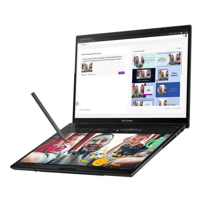 Ноутбук ASUS Zenbook Duo UX8406CA-PZ042X 14" 3K OLED, Intel Ultra 9 285H, 32GB, F2TB, UMA, Win11P, Сірий