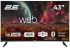 Телевізор 43" 2E LED 4K 60Hz Smart WebOS Black