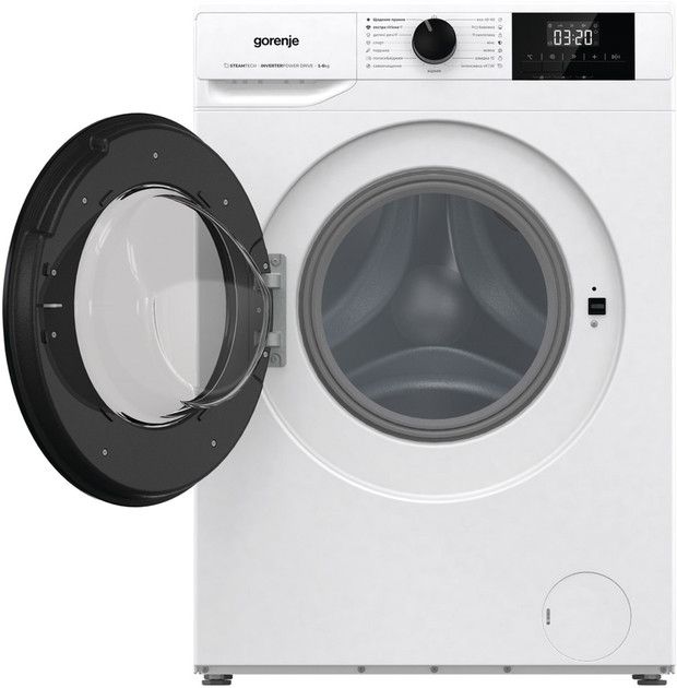 Пральна машина Gorenje фронтальна, 6кг, 1200, A+++, 43.5см, дисплей, пар, інвертор, білий