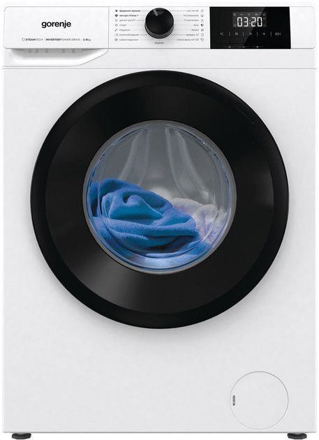 Пральна машина Gorenje фронтальна, 6кг, 1200, A+++, 43.5см, дисплей, пар, інвертор, білий