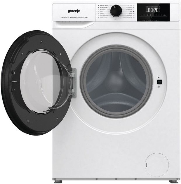Пральна машина Gorenje фронтальна, 6кг, 1000, A+++, 43.5см, дисплей, пар, інвертор, білий