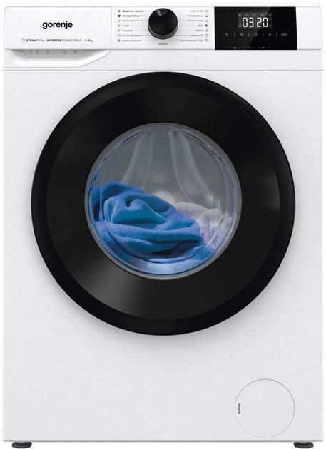 Пральна машина Gorenje фронтальна, 6кг, 1000, A+++, 43.5см, дисплей, пар, інвертор, білий