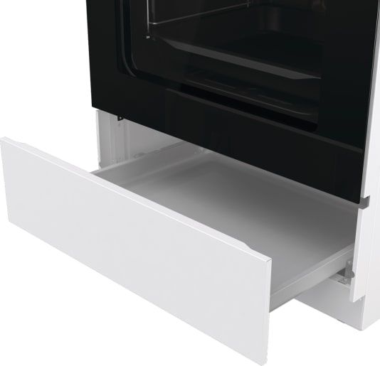 Плита Gorenje  газова, 72л, 60x60см, емальовані, з кришкою, білий
