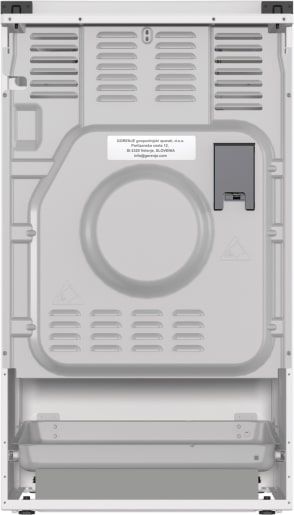 Плита Gorenje комбінована, 68л, 50x60см, емальовані реш, з кришкою, білий