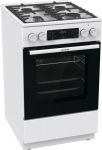 Плита Gorenje комбінована, 70л, 50x60см, дисплей, чавун, білий