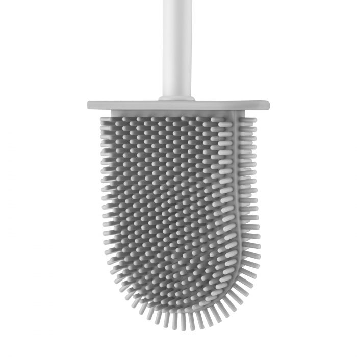 Набір щітка для унітазу з підставкою Ardesto 11.5х5.6х43см, пластик, білий