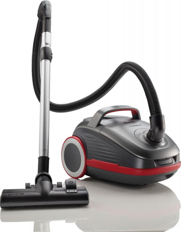Пилосос Gorenje мішковий, 700Вт, 3л, HEPA, щітка Xpand Zone, turbo brush, телескоп, чорний графіт