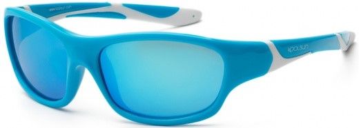 Дитячі сонцезахисні окуляри Koolsun Sport, 3-8р, бірюзово-білий