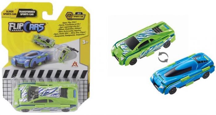 Машинка-трансформер Flip Cars 2в1 Спорткари, Спорткар уламок і Спорткар трансформер