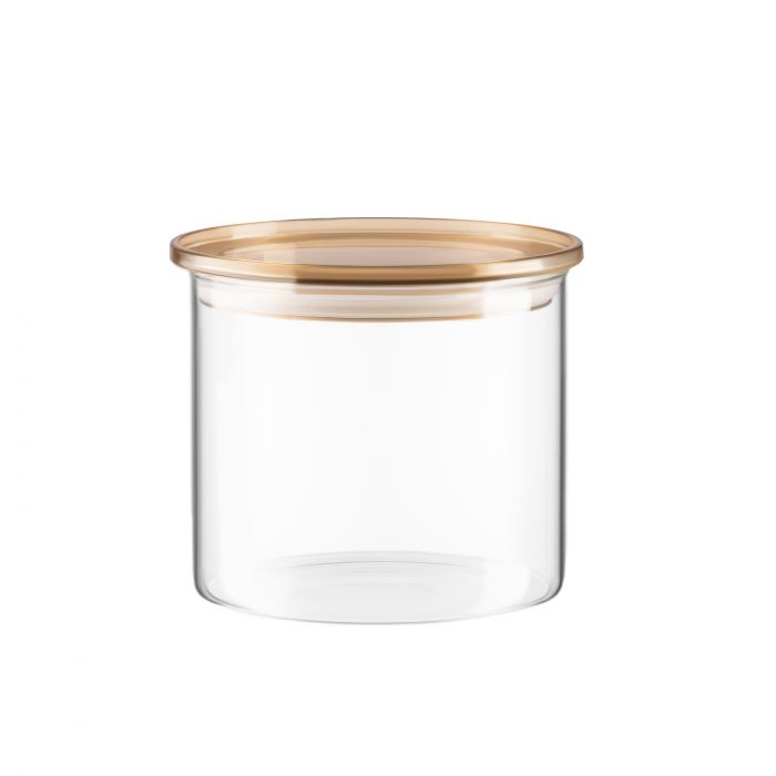 Банка для зберігання Ardesto Fresh 500мл, скло, пластик, прозорий