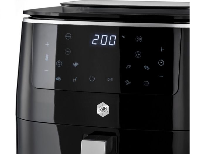 Мультипіч OBH Nordica Easy Fry&Steam Black, 17000Вт, чаша-6.5л, сенсорне керув., від 80°C до 200°C, пластик, чорний