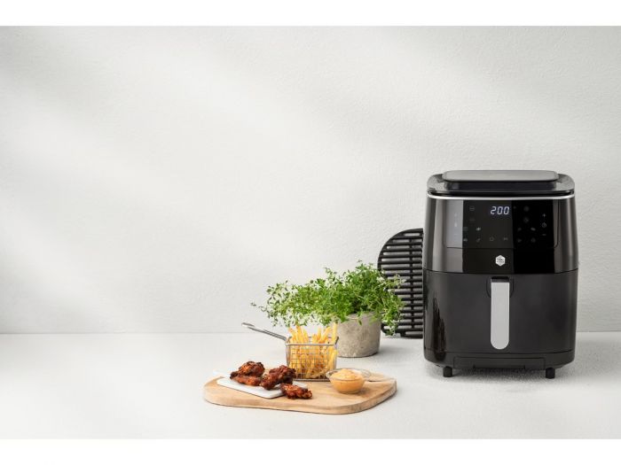 Мультипіч OBH Nordica Easy Fry&Steam Black, 17000Вт, чаша-6.5л, сенсорне керув., від 80°C до 200°C, пластик, чорний