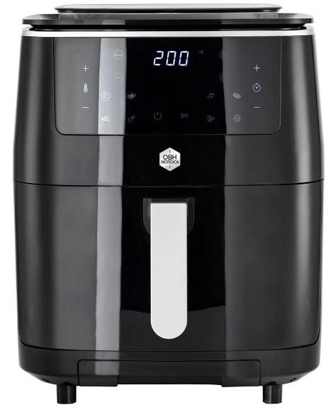 Мультипіч OBH Nordica Easy Fry&Steam Black, 17000Вт, чаша-6.5л, сенсорне керув., від 80°C до 200°C, пластик, чорний