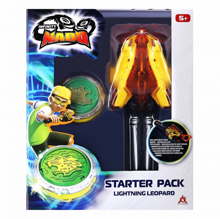 Дзиґа Infinity Nado VI Starter Pack Сліпучий Леопард (Lighting Leopard)