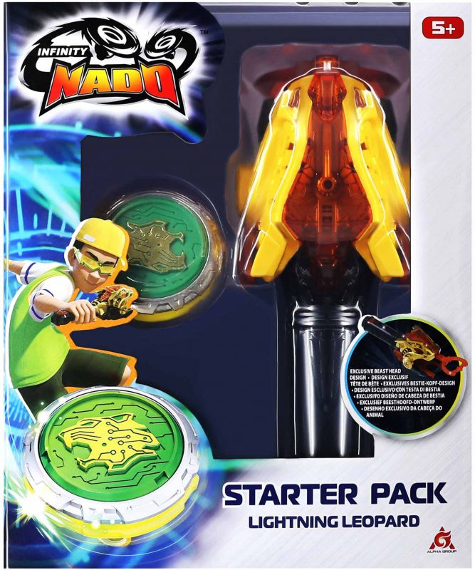 Дзиґа Infinity Nado VI Starter Pack Сліпучий Леопард (Lighting Leopard)