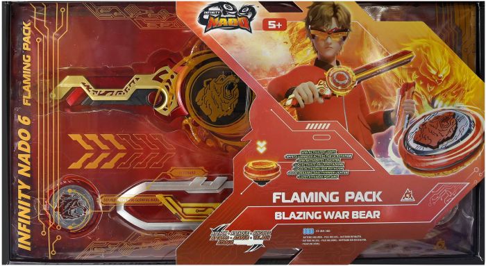 Дзиґа Infinity Nado VI Flaming Pack Палаючий Бойовий Ведмідь (Blazing War Bear)
