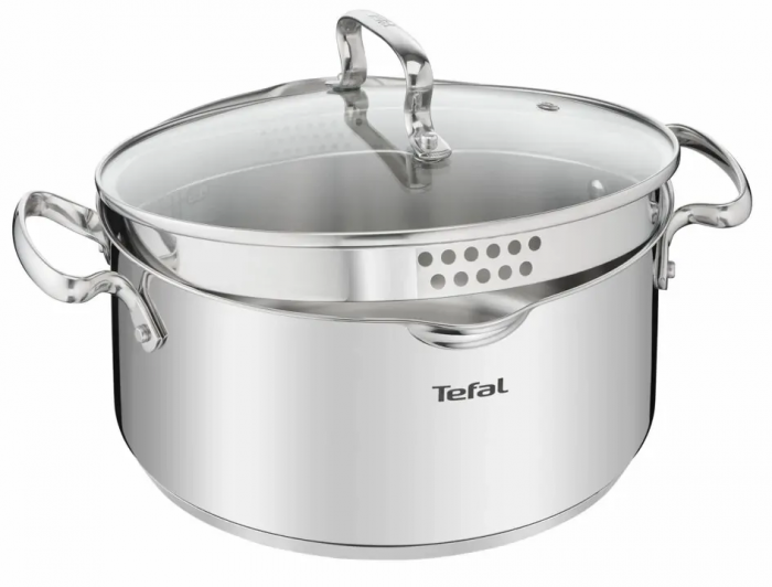 Набір посуду Tefal Duetto Plus, 10предметів, нержавіюча сталь, скло