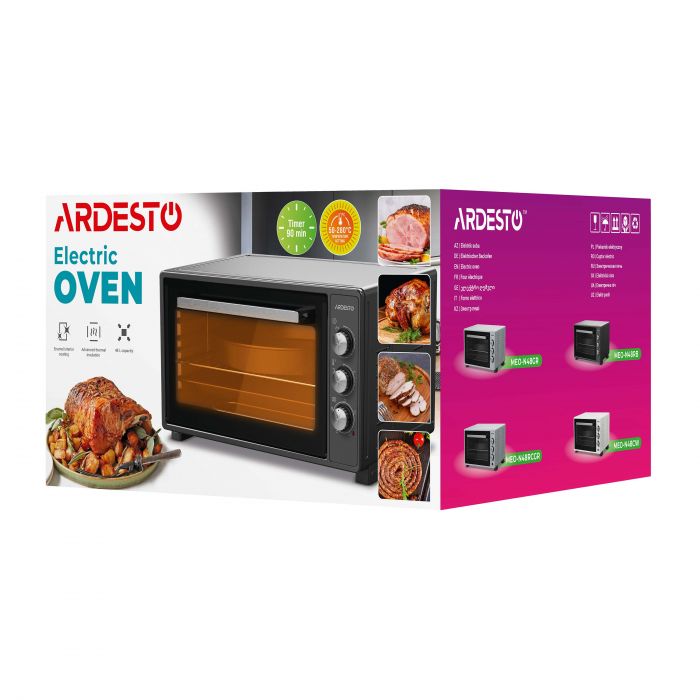 Піч електрична ARDESTO, 48л, 1700Вт, механіч., сірий