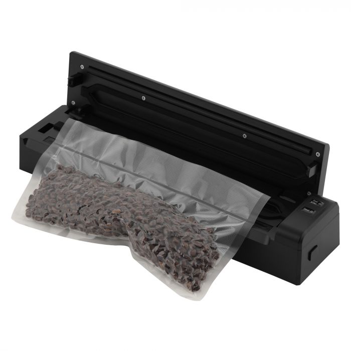 Вакууматор ARDESTO для пакетів та рулонів, 110Вт, 28см, електронне, + 1 рулон, пластик, чорний