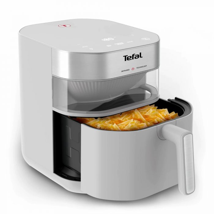Мультипіч Tefal Easy Fry Infrared, 1500Вт, чаша-7л, сенсорне керув., 8 програм, з віконцем, пластик, світло-сірий