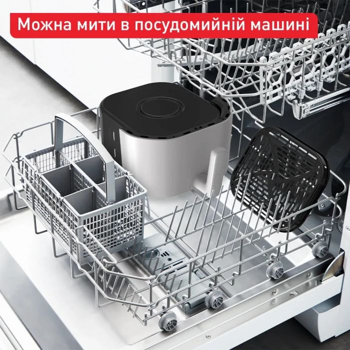 Мультипіч Tefal Easy Fry Infrared, 1500Вт, чаша-7л, сенсорне керув., 8 програм, з віконцем, пластик, світло-сірий