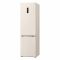 Холодильник LG з нижн. мороз., 203x60х68, холод.відд.-277л, мороз.відд.-110л, 2дв., А++, NF, інв., диспл зовн., Fresh Сonverter, Metal Fresh, бежевий