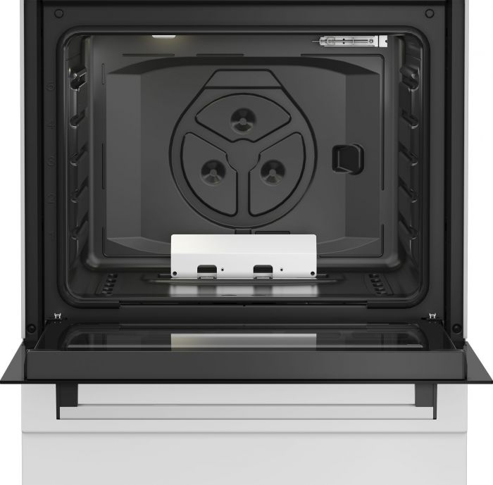 Плита Beko газова, 64л, 60x60см, таймер, білий