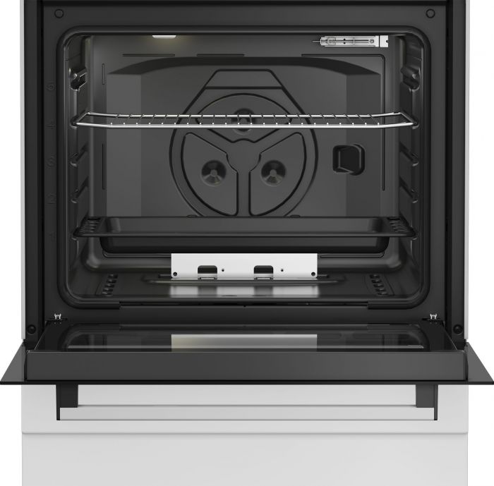 Плита Beko газова, 64л, 60x60см, таймер, білий