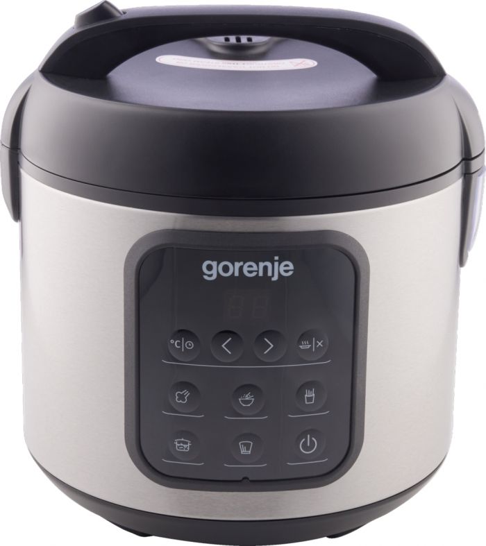 Мультиварка Gorenje, 476Вт, мини, чаша-2л, електронне керув., 5 програм, метал/пластик, чорний