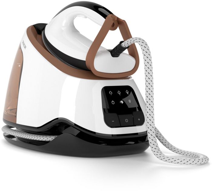 Праска-парогенератор Sencor, 3000Вт, 1500мл, паровий удар -430гр, постійна пара - 160гр, Anti-calc, керам. підошва, біло-коричневий