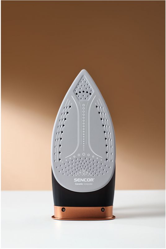 Праска-парогенератор Sencor, 3000Вт, 1500мл, паровий удар -430гр, постійна пара - 160гр, Anti-calc, керам. підошва, біло-коричневий