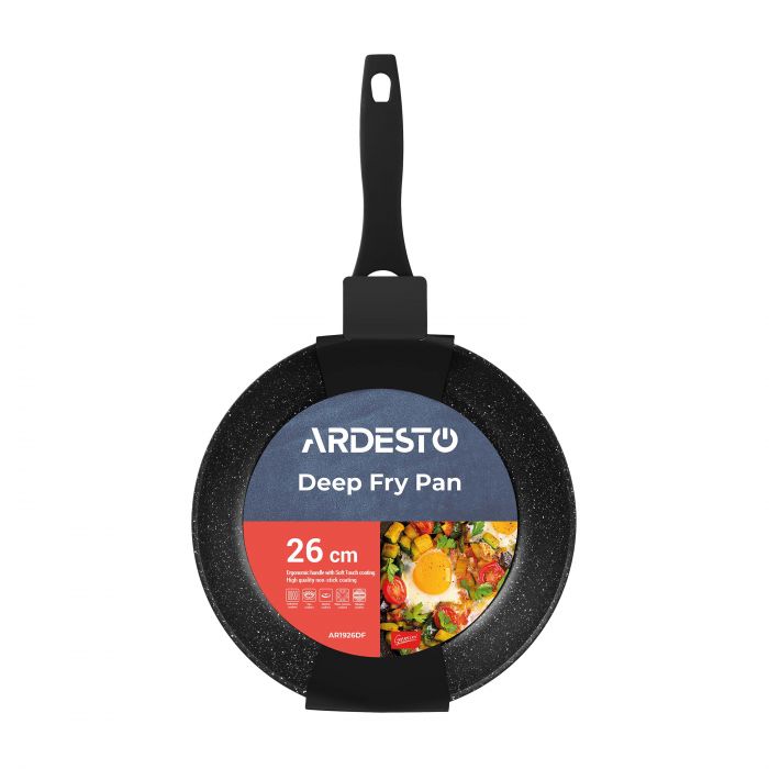 Сковорода глибока Ardesto Gemini Anzio, 26см, алюміній, чорний