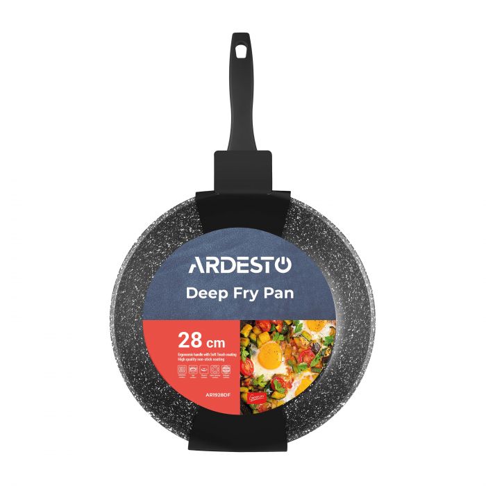 Сковорода глибока Ardesto Gemini Anzio, 28см, алюміній, чорний