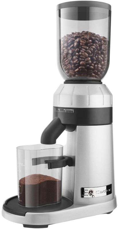 Кавомолка Catler жорнова, 150Вт, об'єм зерен-250г, 25 ступ.помолу, метал, сріблястий