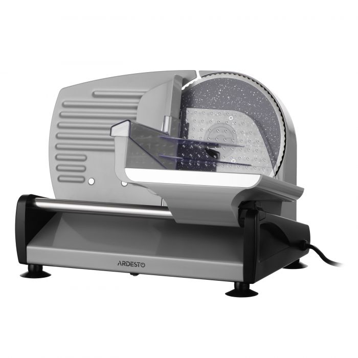 Скиборізка Ardesto, 250Вт, лезо-нержавіюча сталь з керамічним покриттям, діаметр ножа-190мм, корпус-метал/пластик, сіро-чорний