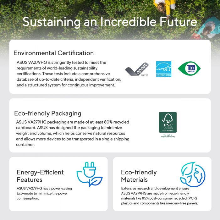 Монітор Asus 27" VA279HG D-Sub, HDMI, Audio, IPS, 120Hz, 1ms, sRGB 99%, AdaptiveSync