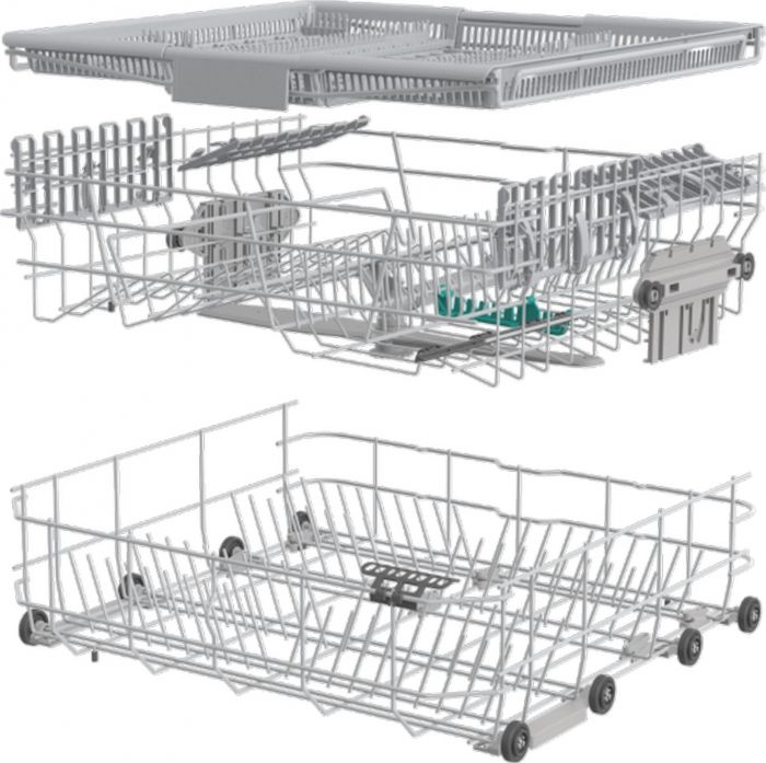 Посудомийна машина Gorenje, 16компл., A+++, 60см, дисплей, 3 кошика, AquaStop, сірий