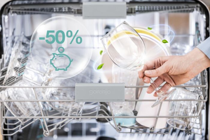 Посудомийна машина Gorenje, 16компл., A+++, 60см, дисплей, 3 кошика, AquaStop, сірий