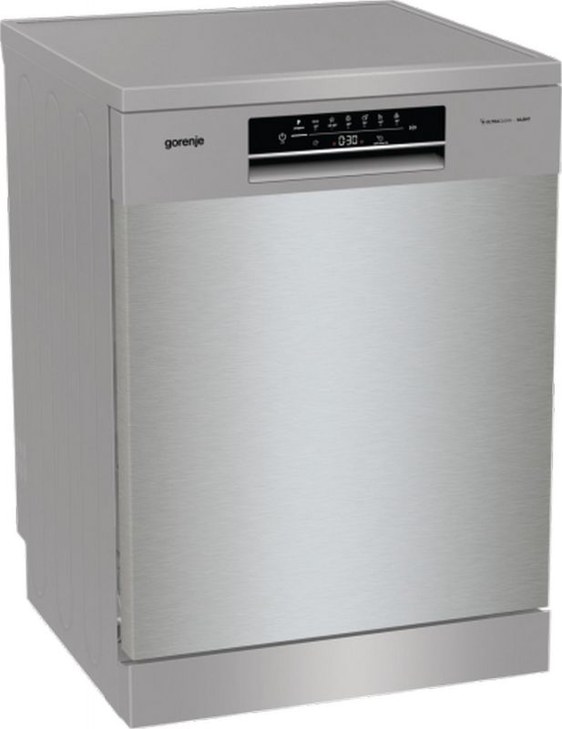 Посудомийна машина Gorenje, 16компл., A+++, 60см, дисплей, 3 кошика, AquaStop, сірий