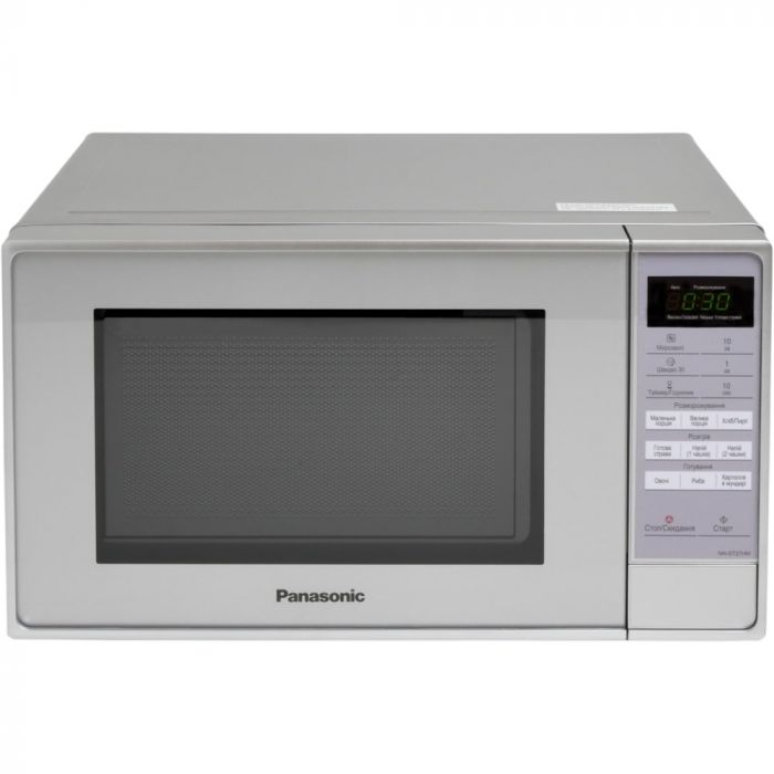 Мікрохвильова піч Panasonic, 20л, електр.управл., 800Вт, дисплей, сріблястий
