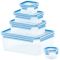 Набір контейнерів Tefal Master Seal, 5шт, пластик, прозорий, синій