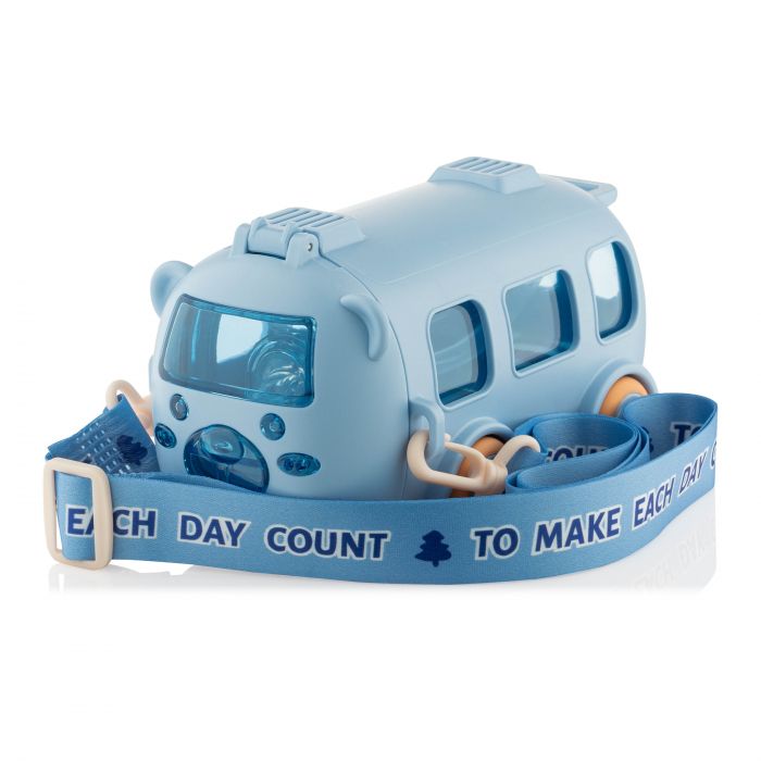 Пляшка для води Ardesto Bear Bus 500мл, пластик, блакитний